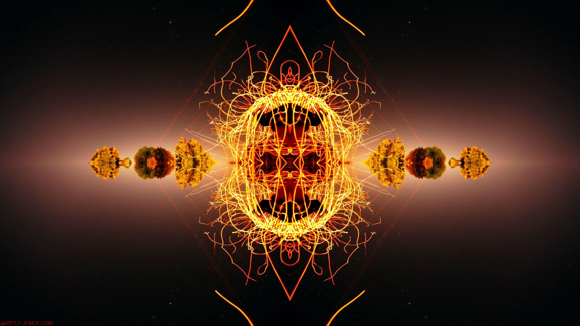 Chimney Sparks Abstract Artwork Timelapse Still Images